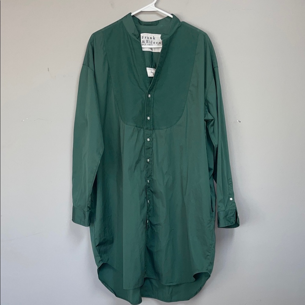 Frank & Eileen Tori Surplice Neck Button-Up Shirt Dress - Picture 3 of 10